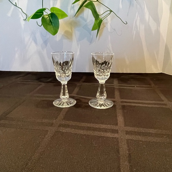WATERFORD CRYSTAL ROSSLARE 4” CORDIALS. Excellent condition. Sold as a pair - Picture 1 of 3